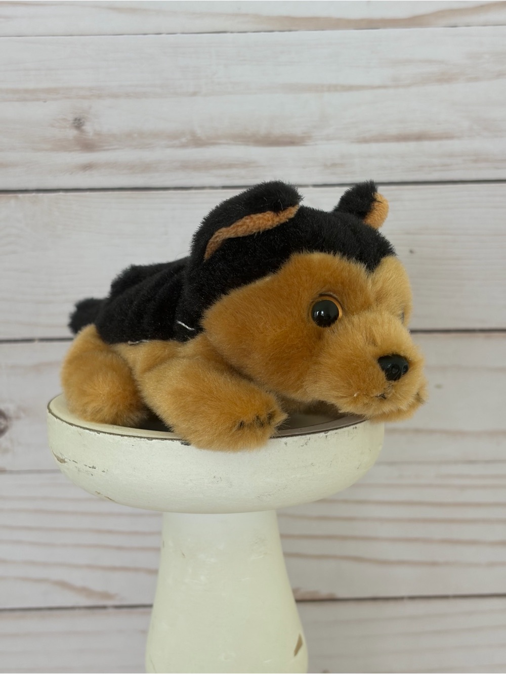 Russ Plush Brown and Black Puppy Dog Toy
